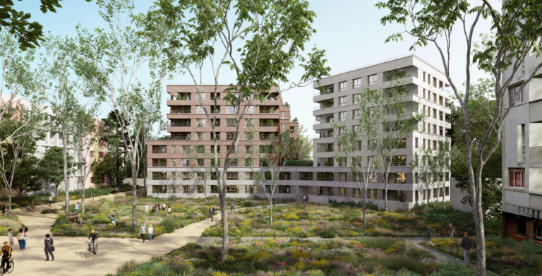 65 logements, lot 6A rue de Nancy – perspective